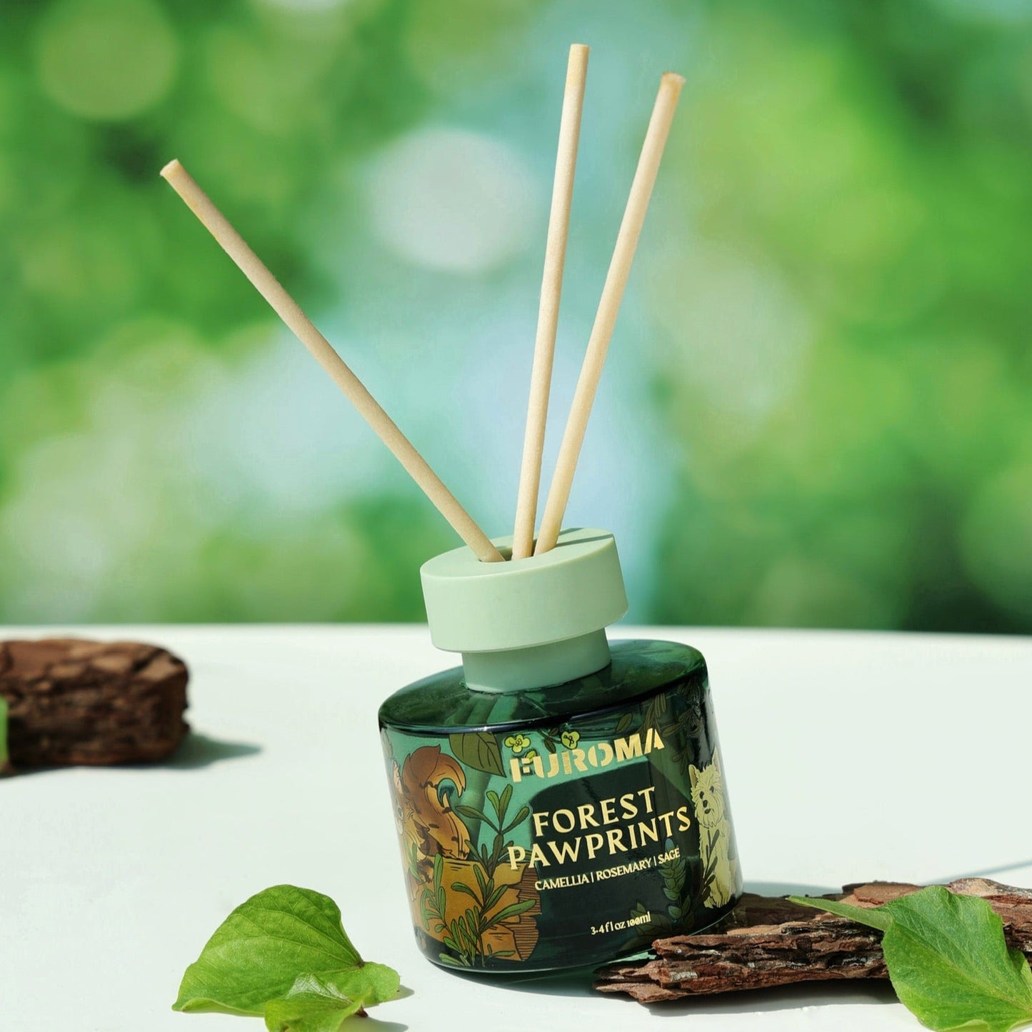 Forest Pawprints | Camellia Rosemary Reed Diffuser