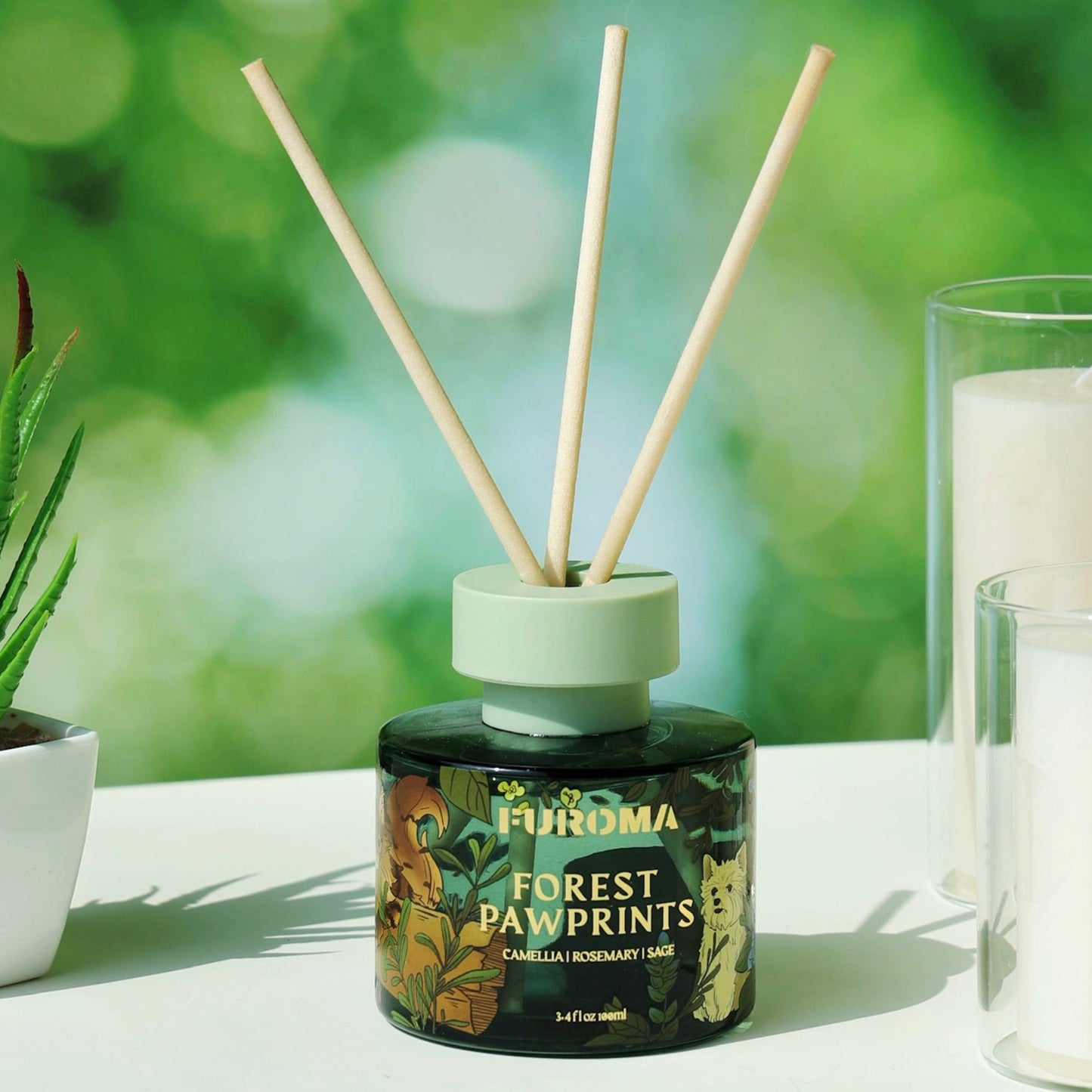Forest Pawprints | Camellia Rosemary Reed Diffuser