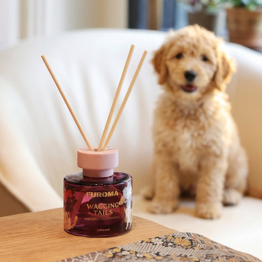 Wagging Tails Reed Diffuser – Rose & Violet