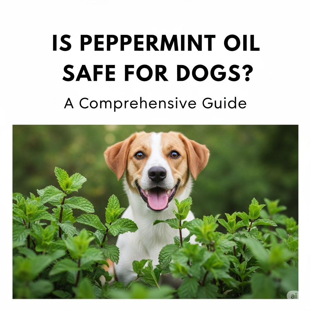 Dog in peppermint field — guide to peppermint oil safety for dogs