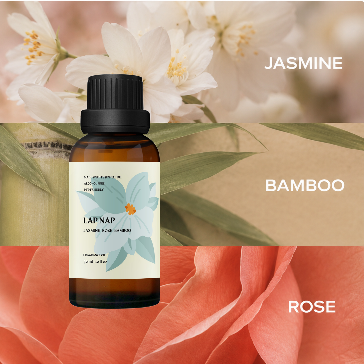Lap Nap Essential Oil – Jasmine & Bamboo