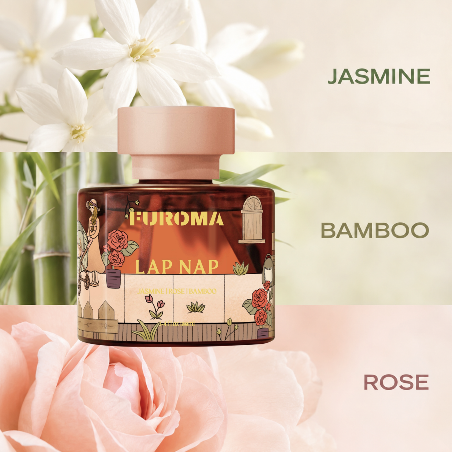 Lap Nap Reed Diffuser – Jasmine & Bamboo