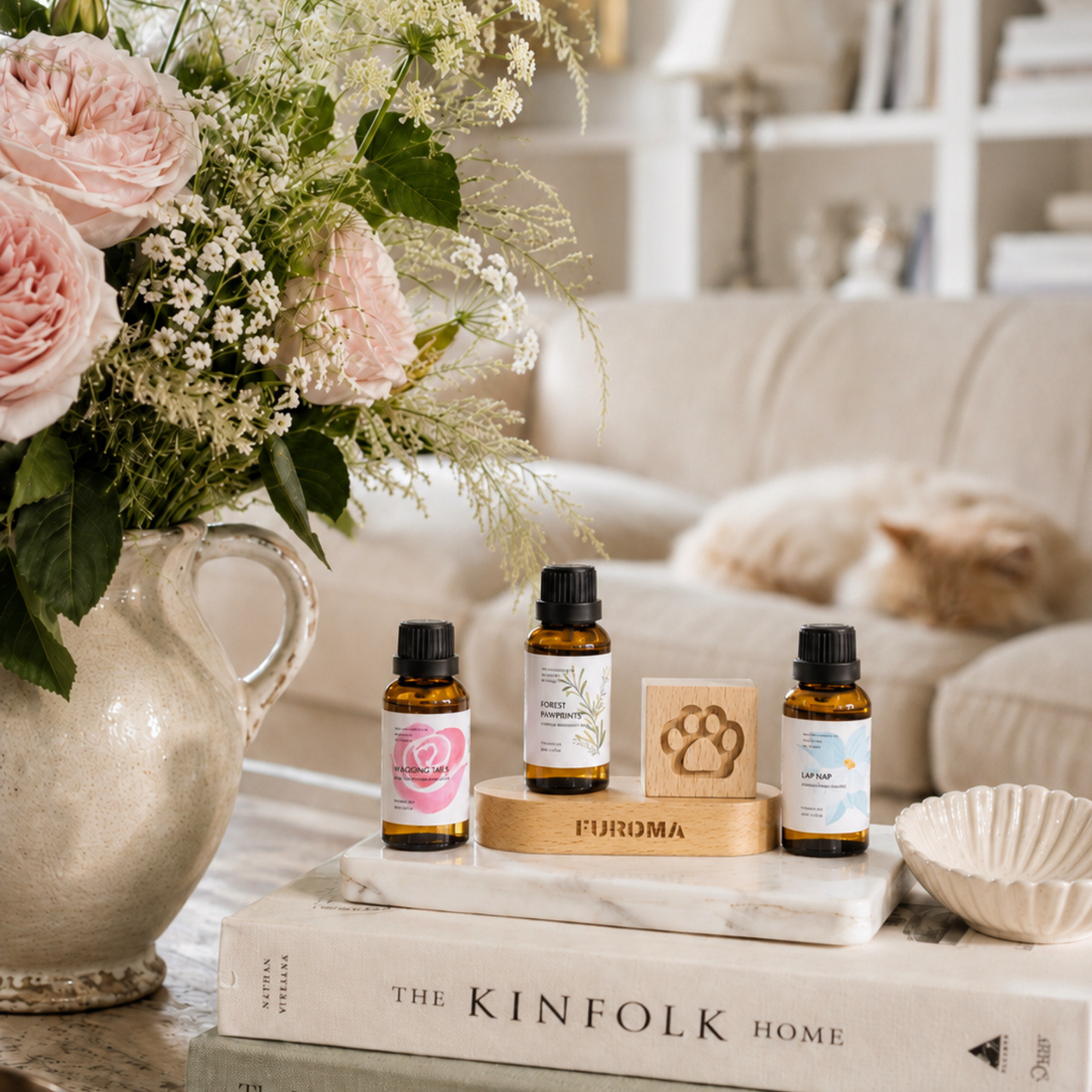 Wood Cube Essential Oil Set
