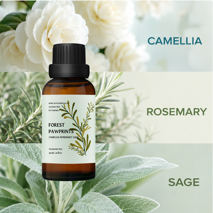 Forest Pawprints Essential Oil – Camellia & Clary Sage