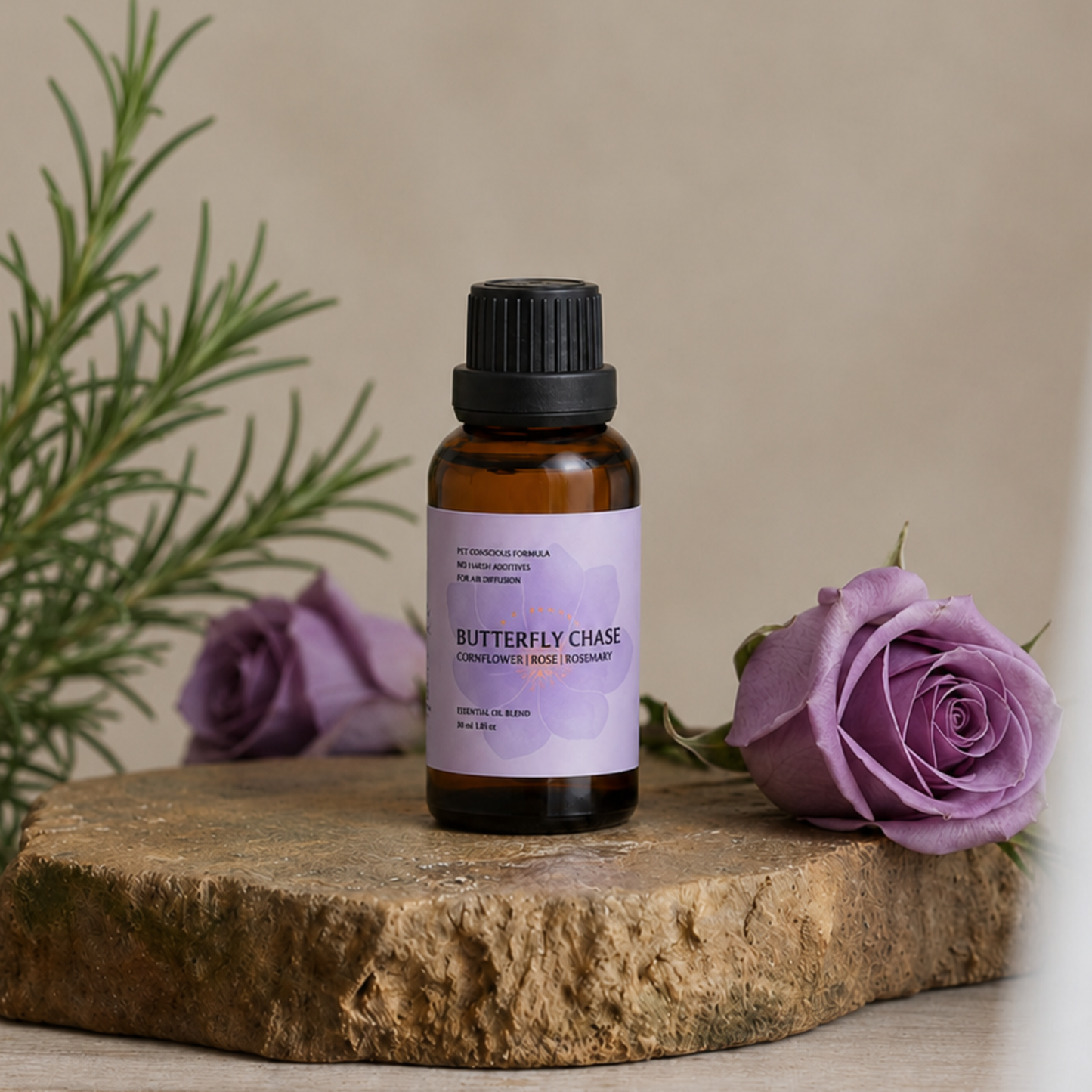 Butterfly Chase Essential Oil – Cornflower & Rose
