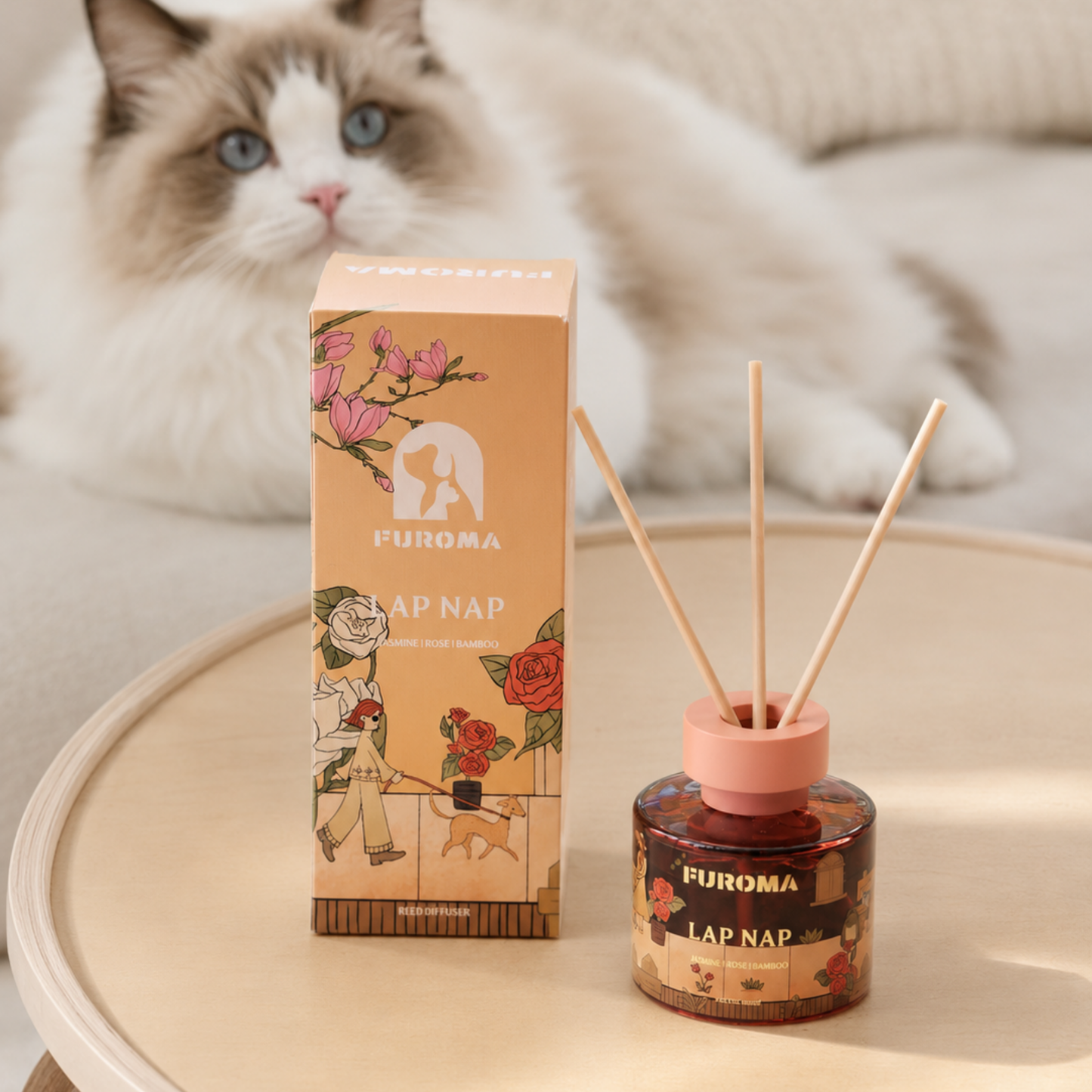 Lap Nap Reed Diffuser – Jasmine & Bamboo