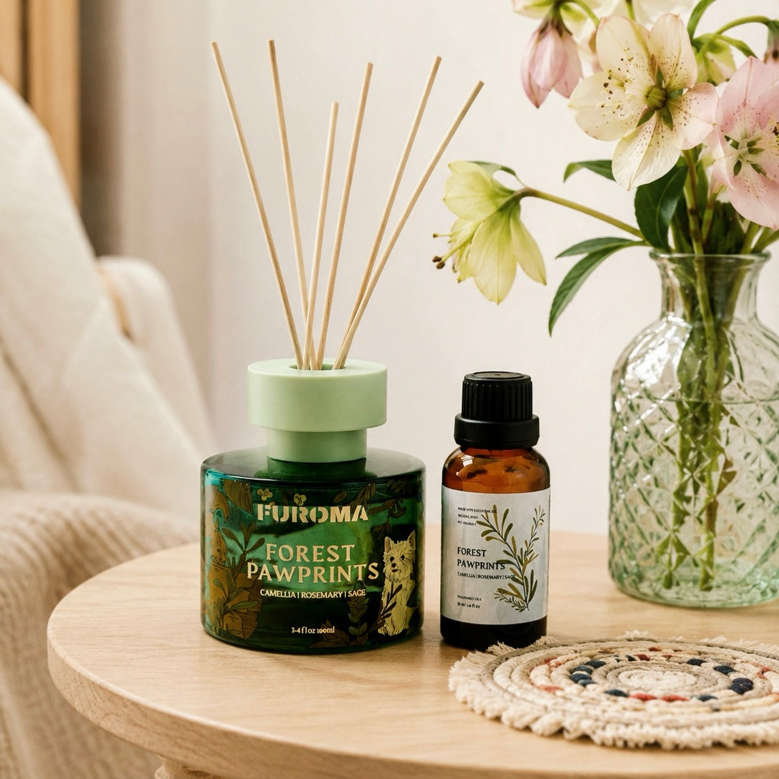 Forest Pawprints Home Fragrance Set