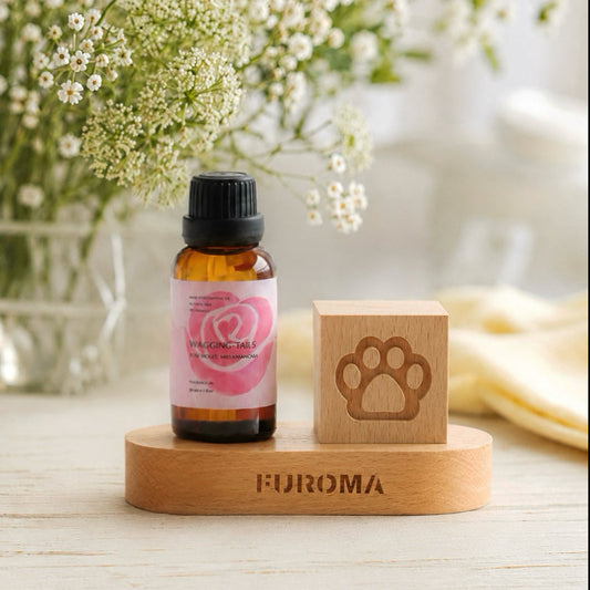 Wood Cube Scent Diffuser Set
