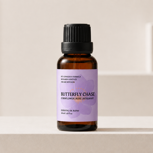 Butterfly Chase Essential Oil – Cornflower & Rose