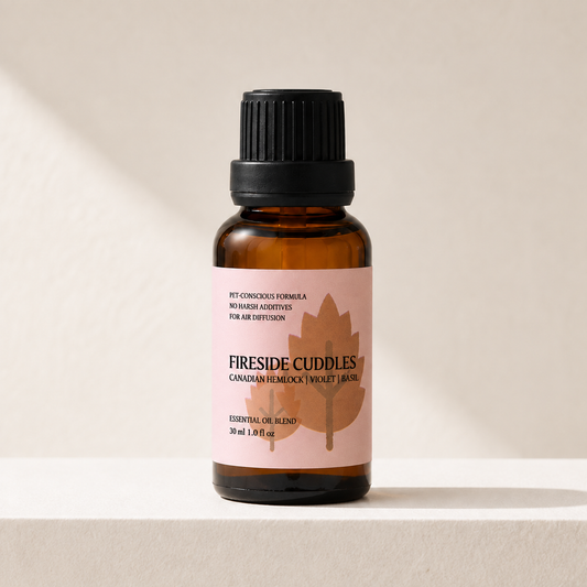Fireside Cuddles Essential Oil – Canadian Hemlock & Violet
