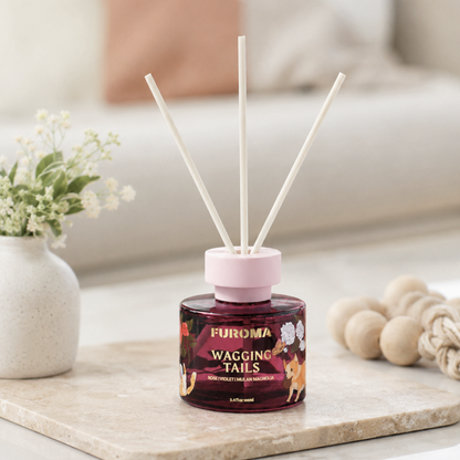 Wagging Tails Reed Diffuser – Rose & Violet