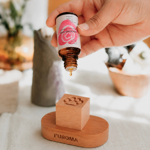 Wood Cube Essential Oil Set